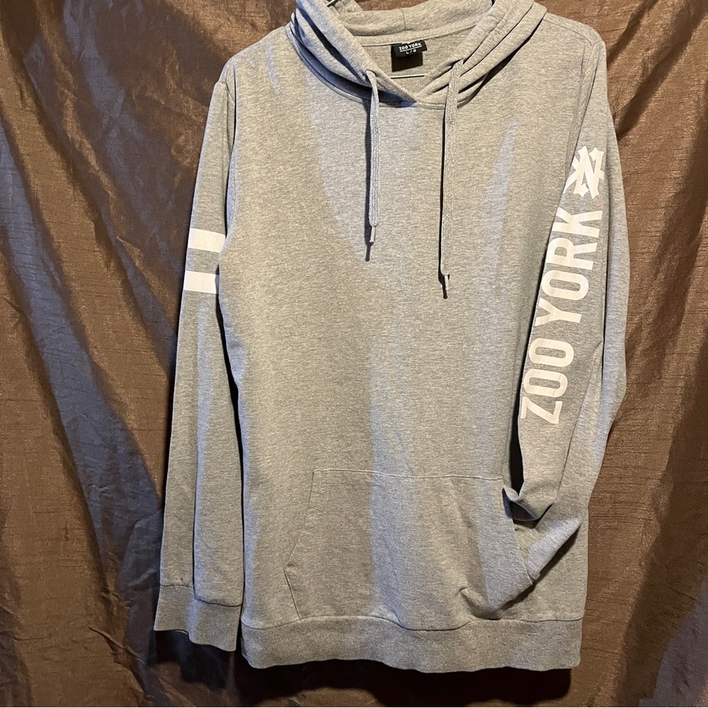 Zoo York Gray Hoodie with White Logo